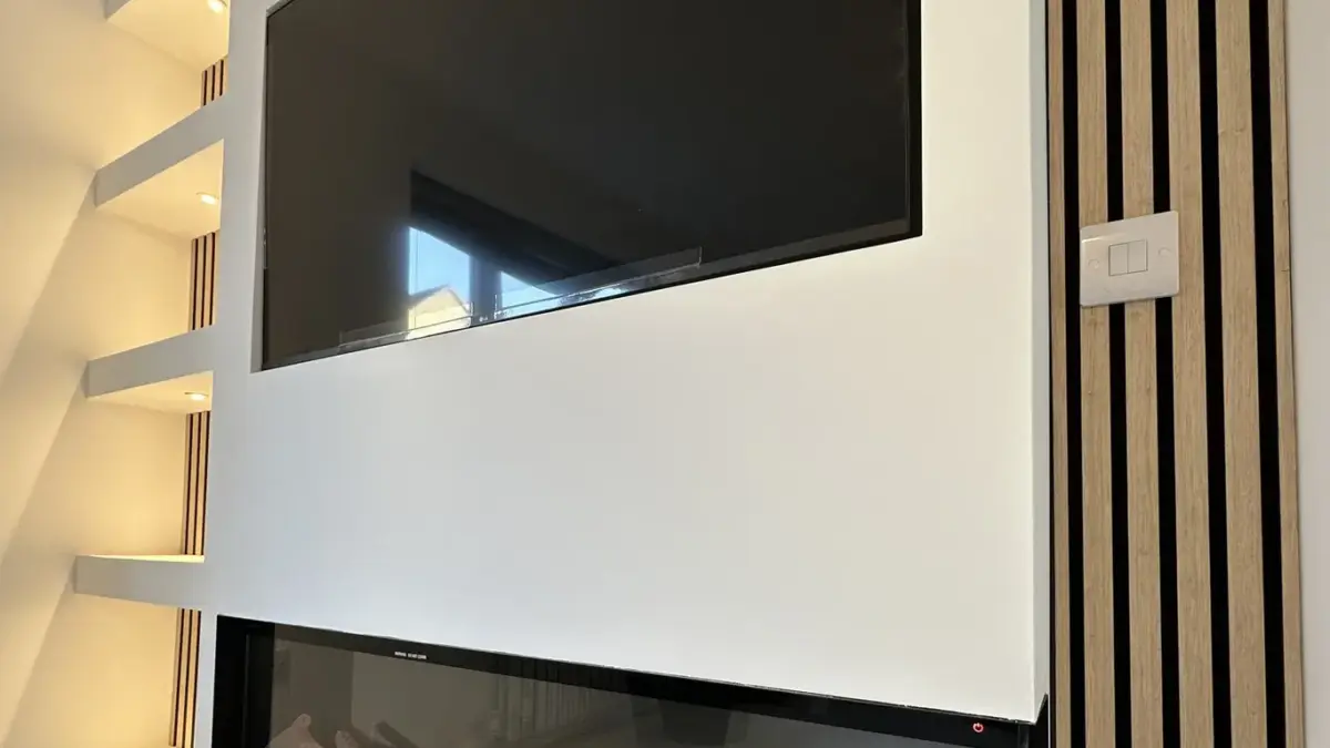 Media Wall by Village Kitchen & Interiors